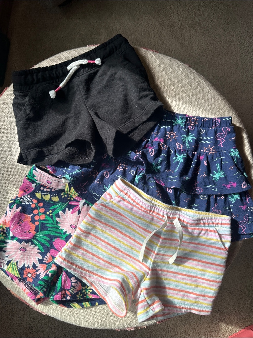 NWOT Lot of 4: Girls shorts, size 4T.